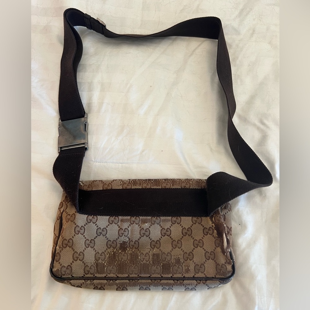 Very Loved Extremely Rare Gucci Monogram Belt Bag - image 6